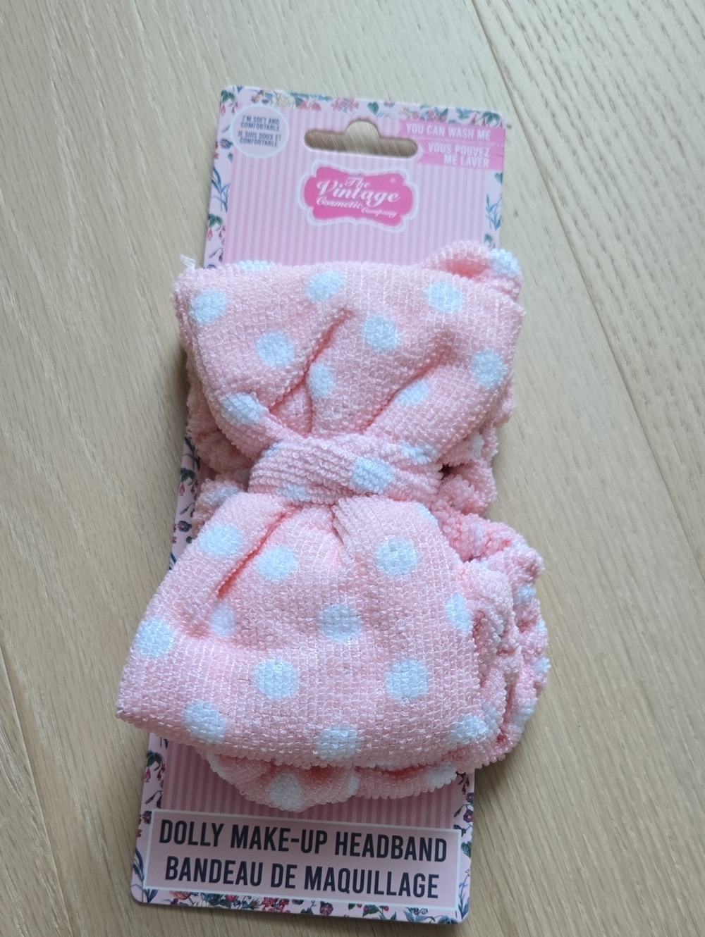 Pink Polka Dot Kids Make-Up Headband